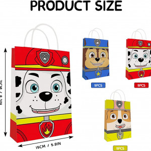 Set de 15 pungi cadou Paw Dog Osugin, carton, multicolor, 21 x 15 cm - Img 7