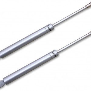 Set de 2 amortizoare pentru mobilier Vencede, 150 N, metal, argintiu, 258 mm