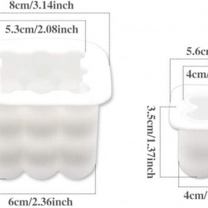 Set de 2 matrite pentru fabricarea lumanarilor HIQE-FL, silicon, alb, 5/8 cm - Img 5