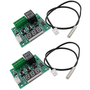 Set de 2 module cu senzor digital pentru placa de control 10Gtek, plastic/metal, verde/negru, 12V, -50-110°C