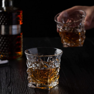 Set de 2 pahare pentru whisky SkySnow, sticla, transparent, 9,7 x 9 X 6,3 cm, 300 ml - Img 3