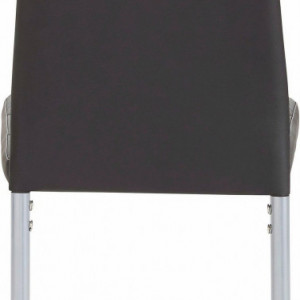 Set de 2 scaune Brooke piele sintetica, negru - Img 6