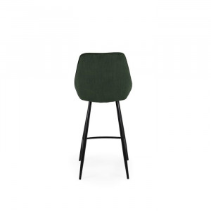 Set de 2 scaune de bar Lex, metal/plastic, verde, 108 x 47 x 52 cm - Img 2
