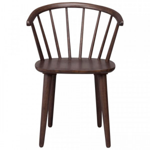 Set de 2 scaune din lemn, Windsor Carmen, maro, 54 x 76 x 46 cm - Img 3
