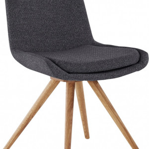 Set de 2 scaune Inosign, gri/maro, 52,5 x 64 x 86,5 cm - Img 6