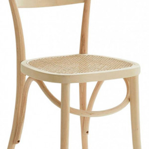Set de 2 scaune Rippats, lemn/ ratan, 39 x 89 x 53 cm - Img 8