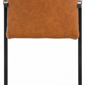 Set de 2 scaune Sabine piele sintetica/metal, cognac 54 x 59 x 87 cm - Img 7