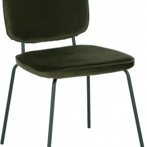 Set de 2 scaune tapițate din catifea Jasper, verde padurar - Img 8
