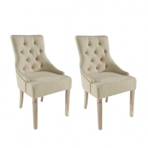 Set de 2 scaune tapitate Hermon, 97 x 52 x 64 cm