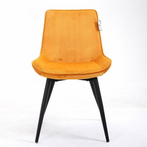 Set de 2 scaune tapitate Pyle, Portocaliu, 88 x 52,5 x 60 cm - Img 3