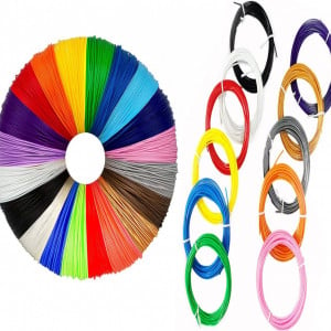 Set de 20 role filament pentru stilou de imprimare 3D CASADIN, PLA, multicolor, 20 role x 5 m