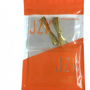 Set de 200 pungi cu arcuri de celofan pentru dulciuri JZK, plastic, transparent, 8 x 12,5 cm - Img 2