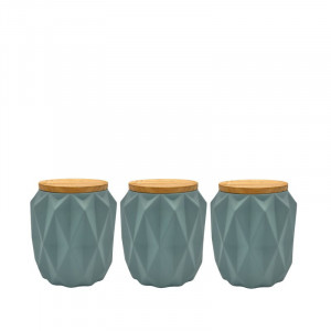 Set de 3 recipiente Florence ceramica - Img 1