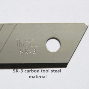 Set de 30 lame de schimb pentru cutter BS, otel carbon, argintiu, 18 mm