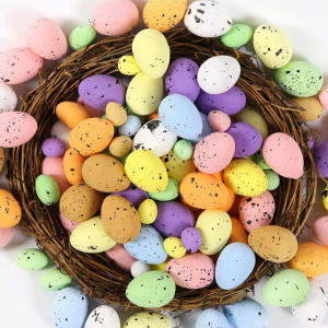 Set de 30 oua colorate pentru Paste Sayala, spuma, multicolor, 1,8 x 1,6 cm - Img 7
