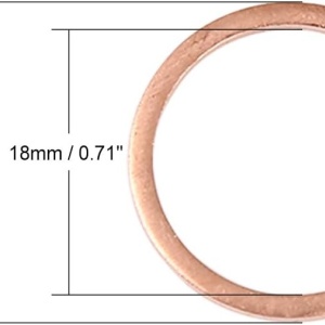 Set de 30 saibe plate X Autohaux, cupru, 21 mm