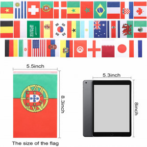 Set de 32 steaguri Defini, poliester, multicolor, 14 x 21 cm - Img 3