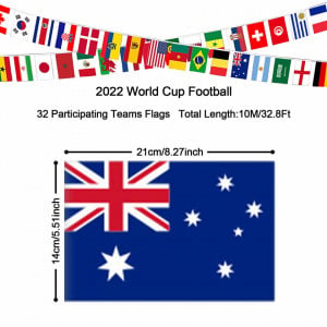 Set de 32 steaguri TIANHOO, poliester, multicolor, 21 x 14 cm / 10 m - Img 6