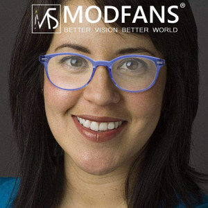 Set de 4 perechi ochelari de citit Modfans, pentru dama, cu dioptrii 0.50, albastru - Img 2