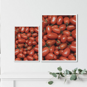 Set de 4 postere cu legume Generico, hartie, multicolor, 30 x 21 cm - Img 7