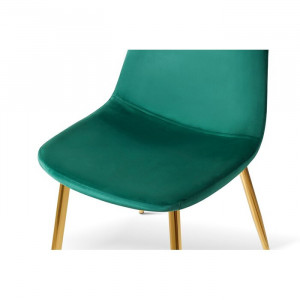 Set de 4 scaune Gaviota, verde/ auriu, 88 x 53 x 44 cm - Img 5