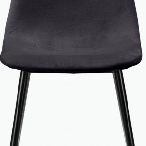Set de 4 scaune Monza Eadwine, gri inchis, 44 x 52 x 87cm - Img 3