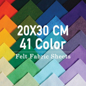 Set de 41 foi textile Soledi, pasla, multicolor, 20 x 30 cm - Img 7