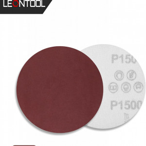 Set de 50 discuri abrazive Leontool, oxid de aluminiu, 1500 granulatie, rosu, 10,1 cm - Img 5