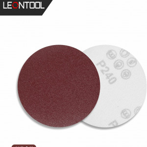 Set de 50 discuri abrazive Leontool, oxid de aluminiu, 240 granulatie, rosu, 10,1 cm - Img 6