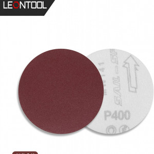 Set de 50 discuri abrazive Leontool, oxid de aluminiu, 400 granulatie, rosu, 10,1 cm - Img 6