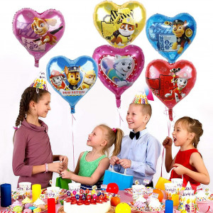 Set de 6 baloane, o pompa si o rola de banda Babioms, folie/plastic, multicolor, 30,4 cm - Img 7