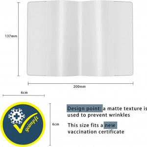 Set de 6 huse cu 16 autocolante pentru certificat BINXWA, PVC, transparent, 200 x 137 mm - Img 3