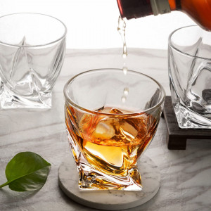 Set de 6 pahare pentru whisky LANFULA, sticla, transparent, 300 ml - Img 4