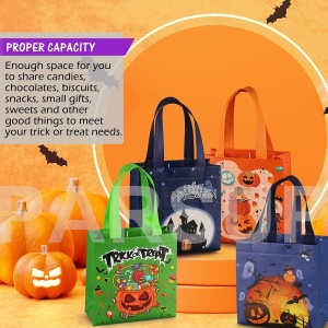 Set de 8 pungi pentru Halloween Parsup, plastic, multicolor, 20 x 8 x 20 cm