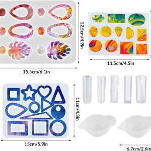 Set de creatie bijuterii Aedcbaide, silicon/metal/plastic, multicolor, 204 piese - Img 7