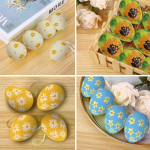 Set de creatie cos cu 15 oua de Paste si vopsea pentru pictat FORMIZON, plastic, multicolor - Img 4