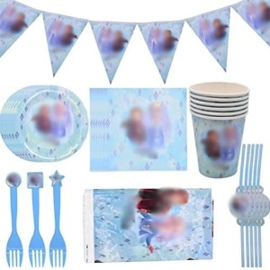 Set de vesela pentru petrecere Miotlsy, hartie/plastic, multicolor, 36 piese