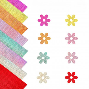 Set foi de vinil pentru decorare IModeur, 8 piese, multicolor, 30,45 x 30,45 cm
