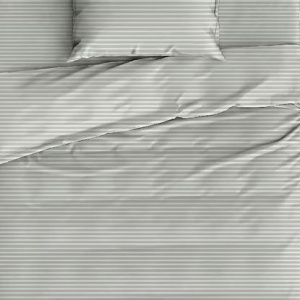 Set husa pilota + fata de perna, satin bumbac 100%, 135x200 cm + 80x80 cm, verde salvie - Verificat A · Re-Bloom - Img 3