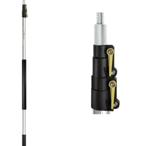 Set maner telescopic cu fierastrau DocaPole, aluminiu/plastic/otel, argintiu/galben, 3,6 m - Img 4