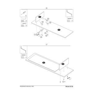 Set mobilier hol cu oglinda SL P003 stejar wotan, 89x40x180 cm