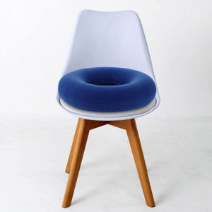 Set perna gonflabila pentru scaun cu pompa Meiwo, albastru, catifea/PVC, 35 cm - Img 3