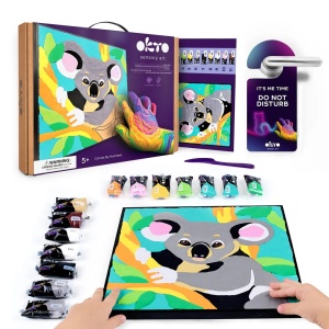 Set pictura cu argila usoara, 29*29 cm - Koala - Img 2