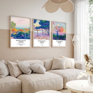 Set tablou decorativ Re-Bloom, 3 piese, MDF/lemn masiv, multicolor, 30 x 40 cm - Img 2