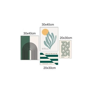Set tablou decorativ Re-Bloom, 4 piese, MDF, multicolor, 62 x 85 cm - Img 2
