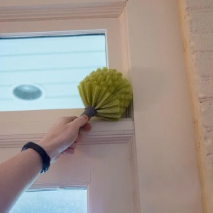 Set tija telescopica si o perie, microfibra/aluminiu, galben/argintiu/negru, 3,6 m - Img 4