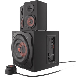 Sistem audio Genesis HELIUM 610BT NCS-1408, putere maxima RMS 60W, frecventa raspuns 40 - 20000 Hz, conectivitate mini jack, bluetooth 4.2, material lemn, negru/rosu - Img 2