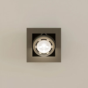 Spot de tavan Ronka, LED, metal, gri inchis, 18,5 x 18,5 x 9 cm - Img 2