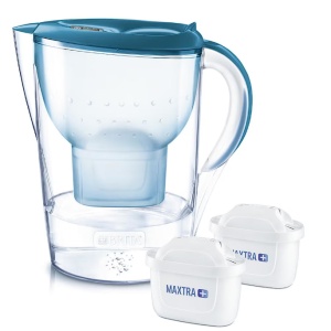 Starter pack cana filtranta Brita Marella XL, 3.5L, albastra + 2 filtre Maxtra PRO, Resigilat, Grad A