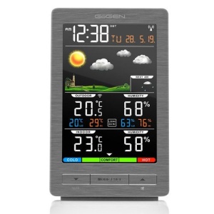 Statie meteo interior-exterior GoGEN ME 2930, senzor extern fara fir, LCD color - Img 3